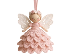 Kit de ganchillo para principiantes: Set de decoración navideña de ángeles con instrucciones | Kit completo de ganchillo navideño para Slowmoose