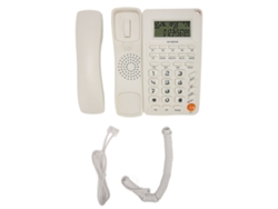 Telefone Fixo Com Fio Botões Grandes Tela Hd Antideslizante Para Idosos Lar Escritório Hotel Branco