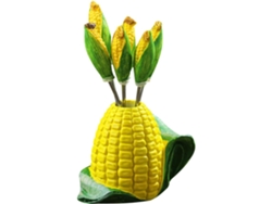 Palillos Para Fruta Resistentes Y Multiusos, Juego De 1, Fabricados En Acero Inoxidable Y Resina.