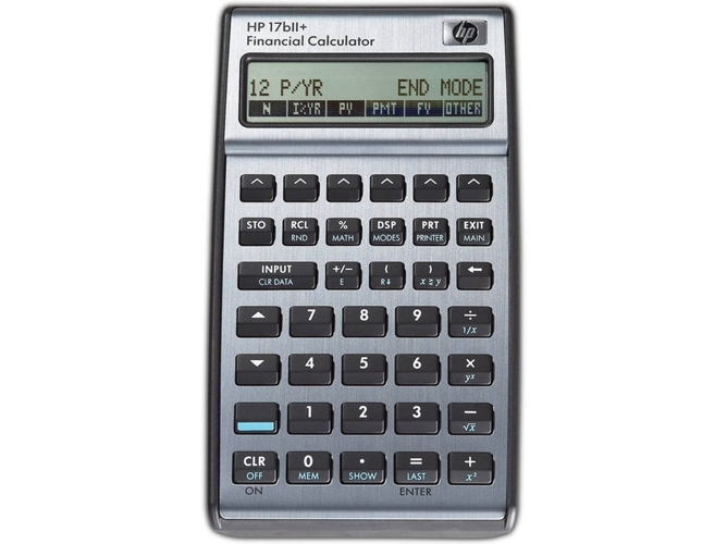 Calculadora Financiera HP 17bII+ Negro (22 dígitos)