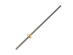 Barra Fileteada De Acero Inoxidable Trapezoidal T8 8mm Y Tuerca De Latón Para Impresora 3d 350mm