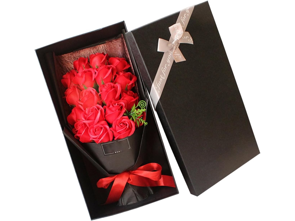 18 Piezas, Diseño Floral, Ramo De Rosas De Jabón Perfumadas, 18 Piezas