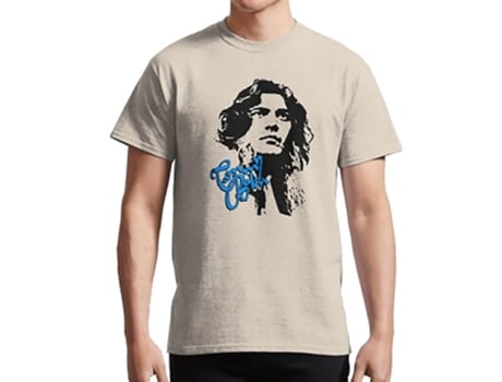 Camiseta ROCKINSTONE Tommy Bolin Algodón para Hombre (2XL - Blanco)