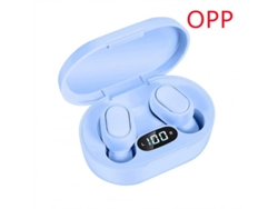 Auriculares Bluetooth True Wireless E7S Mini auricular Cancelación de ruido Pantalla digital 5.0 Azul Compatible con