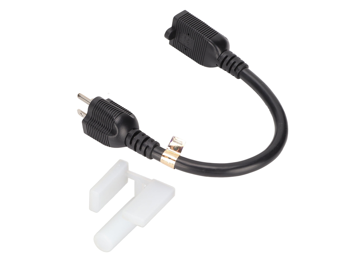 Cable De Extensión Nema 5-20p A 5-20r, 12awg, 20a, 0,32 M/1,0 Pies, Resistente A La Tracción Y Retardante De Llama.