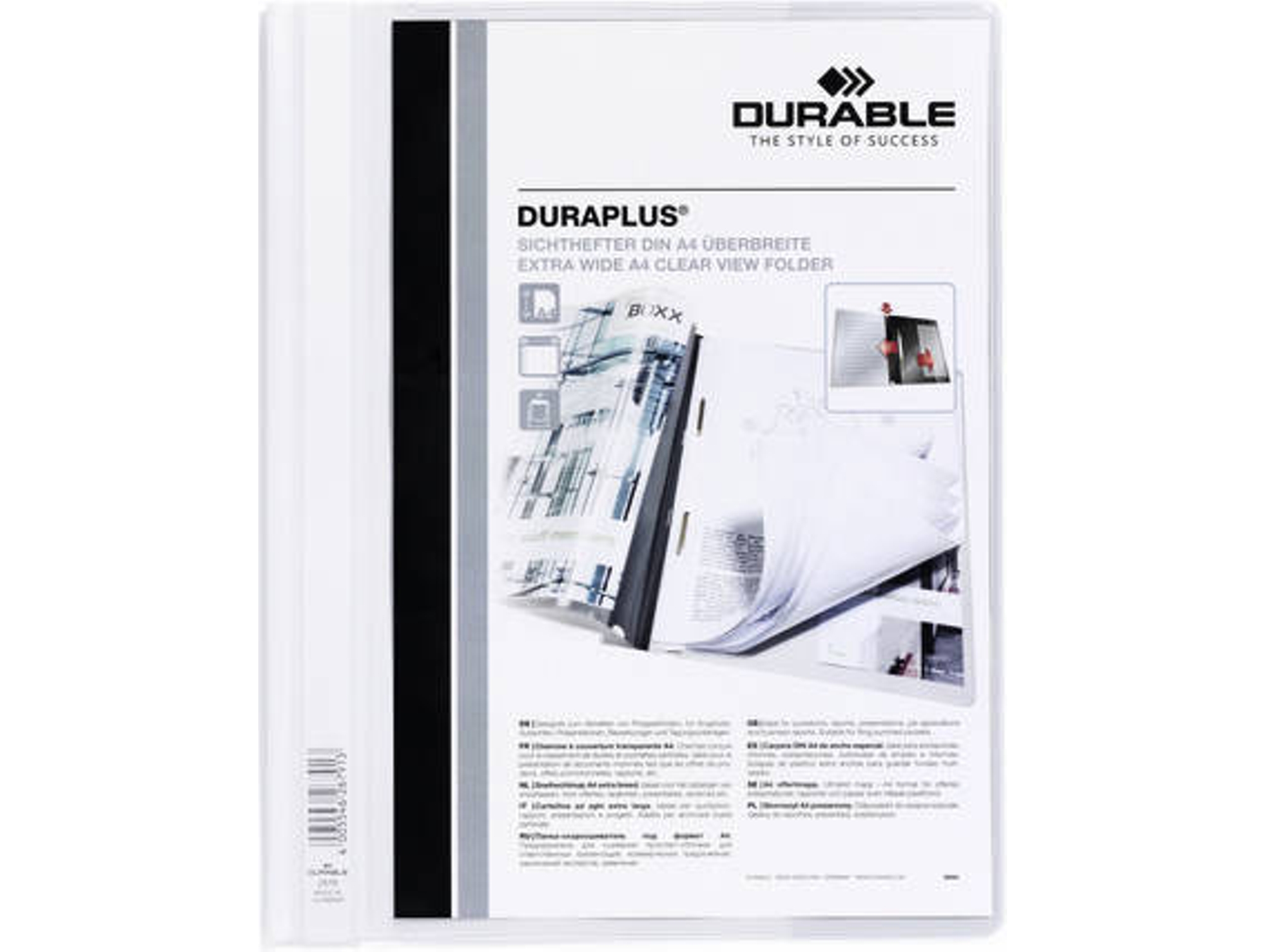 Carpeta DURABLE Duraplus Blanco (A4)