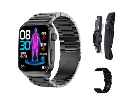 Reloj inteligente, pantalla grande de 1,92 pulgadas, modo multideporte, apto para Android y iPhone, negro VEANXIN
