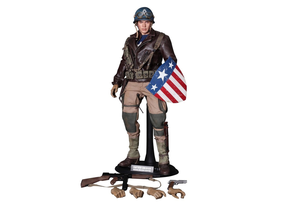 Figura Hot Toys MMS180 - Marvel Comics - Captain America The First Avenger - Captain America Rescue Uniform Version