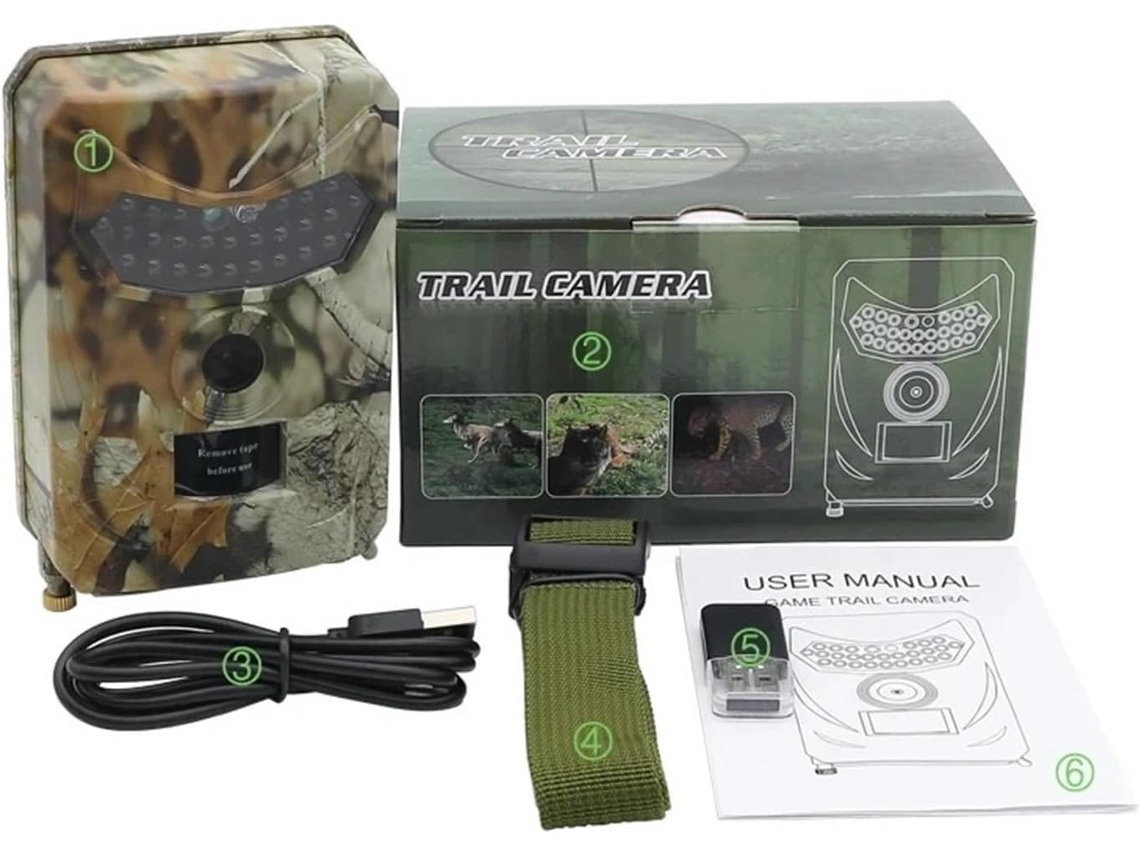 Cámara Faune Sauvage De Chasse En Plein Air 12mp, Detector De Animales Salvajes, Suivi Des Sentiers