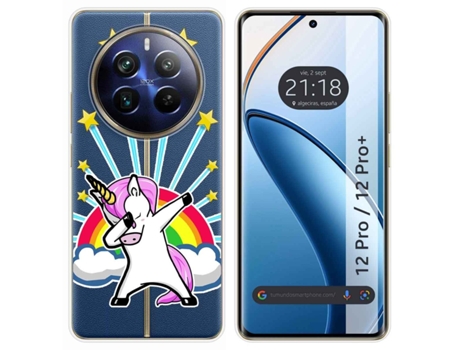 Funda Diseño Unicornio para Realme 12 Pro 5G / 12 Pro Plus 5G TUMUNDOSMARTPHONE Silicona Multicolor