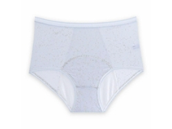 2026-panties Antifugas De Cintura Alta Ultradelgadas De Seda De Hielo Talla Grande L-5xl Azul