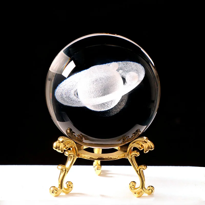 (estilo 12 60 Mm) Bola De Cristal De 60 Mm, Esfera De Vidrio Tallada En 3d, Pisapapeles Con Base.