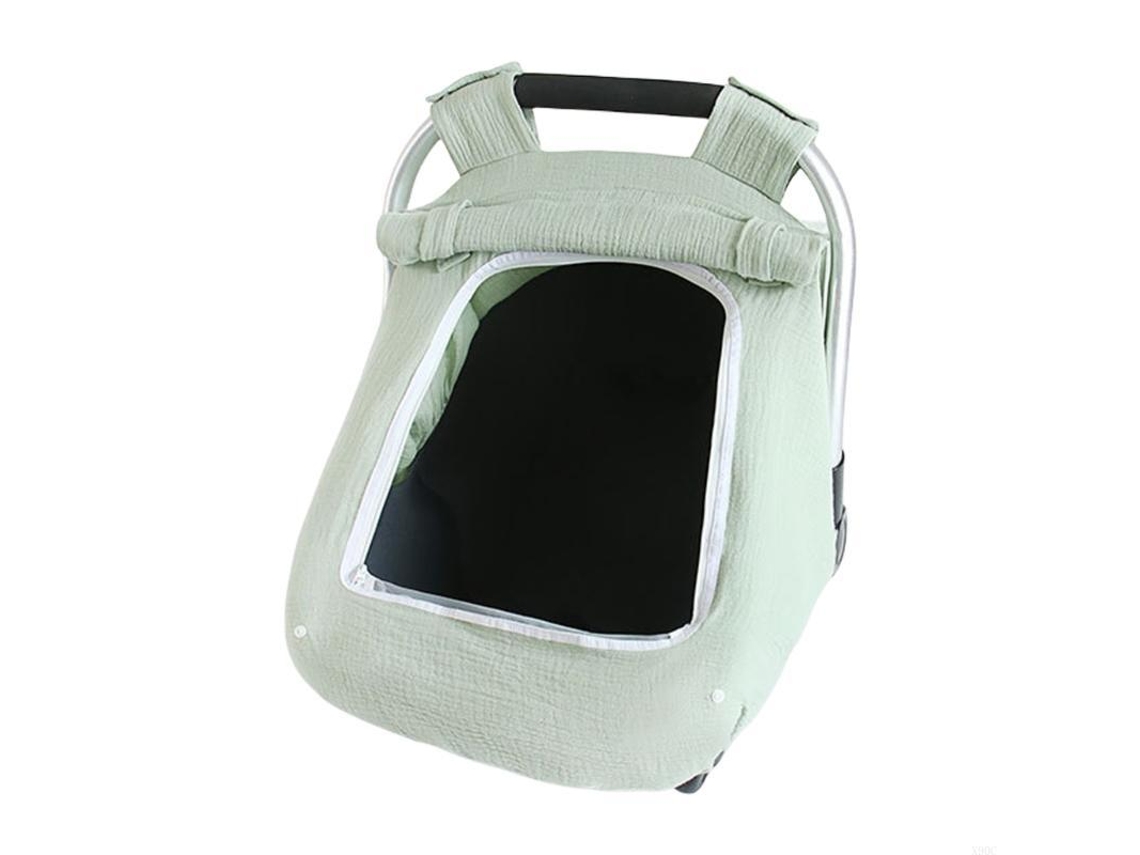 Funda para asiento de coche Chrui Baby, resistente al viento, cesta portabebés para recién nacidos (verde claro)