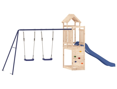 Parque Infantil De Exterior VIDAXL Marrón Madera