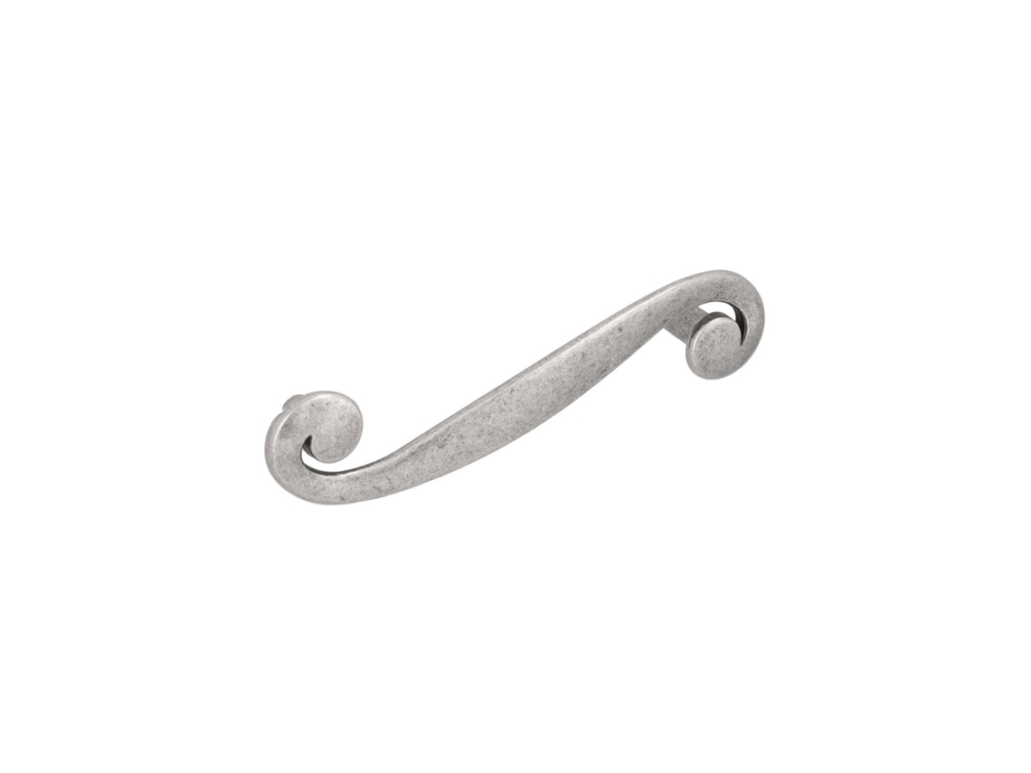 Tirador Para Mueble De Zamac Distancia Entre Centros De 96 Mm Color Plata Rayada Lote De 6mm