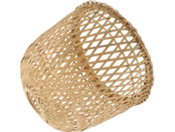 Lámpara De Pie Y Colgante De Ratán Natural De 21 Cm, Para Oficinas Y Hoteles, Estructura Estable Y Texturizada.