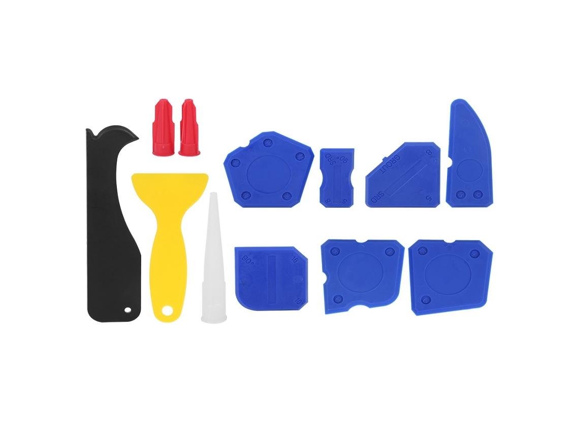Kit De 12 Herramientas Para Aplicar Y Mejorar Silicona, Selladores Y Masillas.