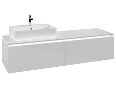 Villeroy &amp Boch Legato Vanity unit B672 1600x380x500mm lavabo a la izquierda iluminación LED