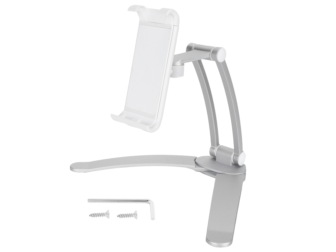 Soporte Ajustable De Aluminio Para Tablet, Ideal Para Cocina, Pared Y Mesa (jbls002), Compatible Con Tablets De 7 A 10 Pulgadas.