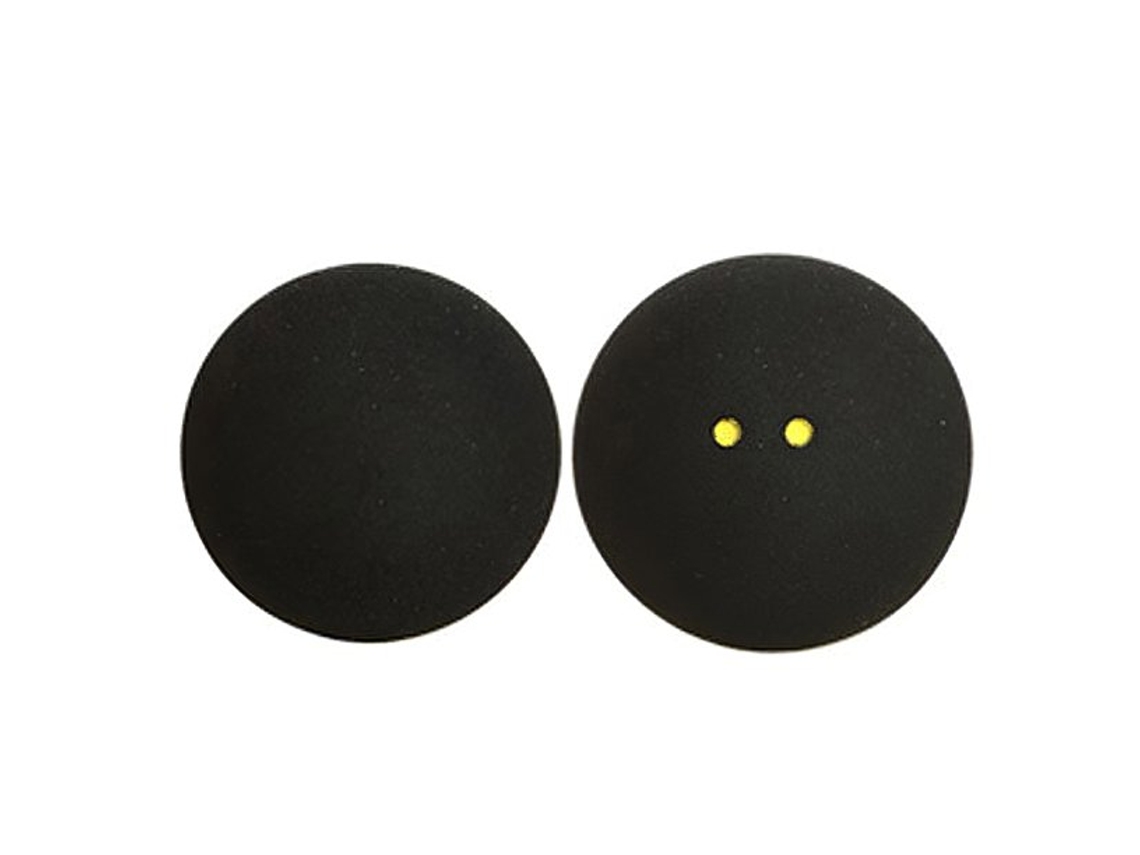 JILLIOPER Pelotas de squash de entrenamiento marcadas con dos puntos amarillos. Cumplen con las especificaciones de la Liga Mundial de Squash. Aptas para deport