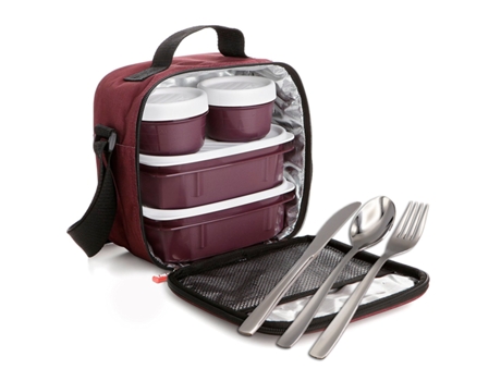 Conjunto de Mochila Lonchera Térmica TATAY Urban Food Y Cubiertos