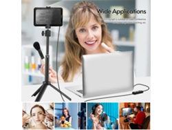 Kit De Luz Led Para Conferencias Usb Andoer 5600k Ajustable Con Trípode Y Filtros De Color