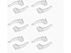 Ganchos de silicona para gafas, cómodos y antideslizantes, transparentes Rosewell (6 pares)
