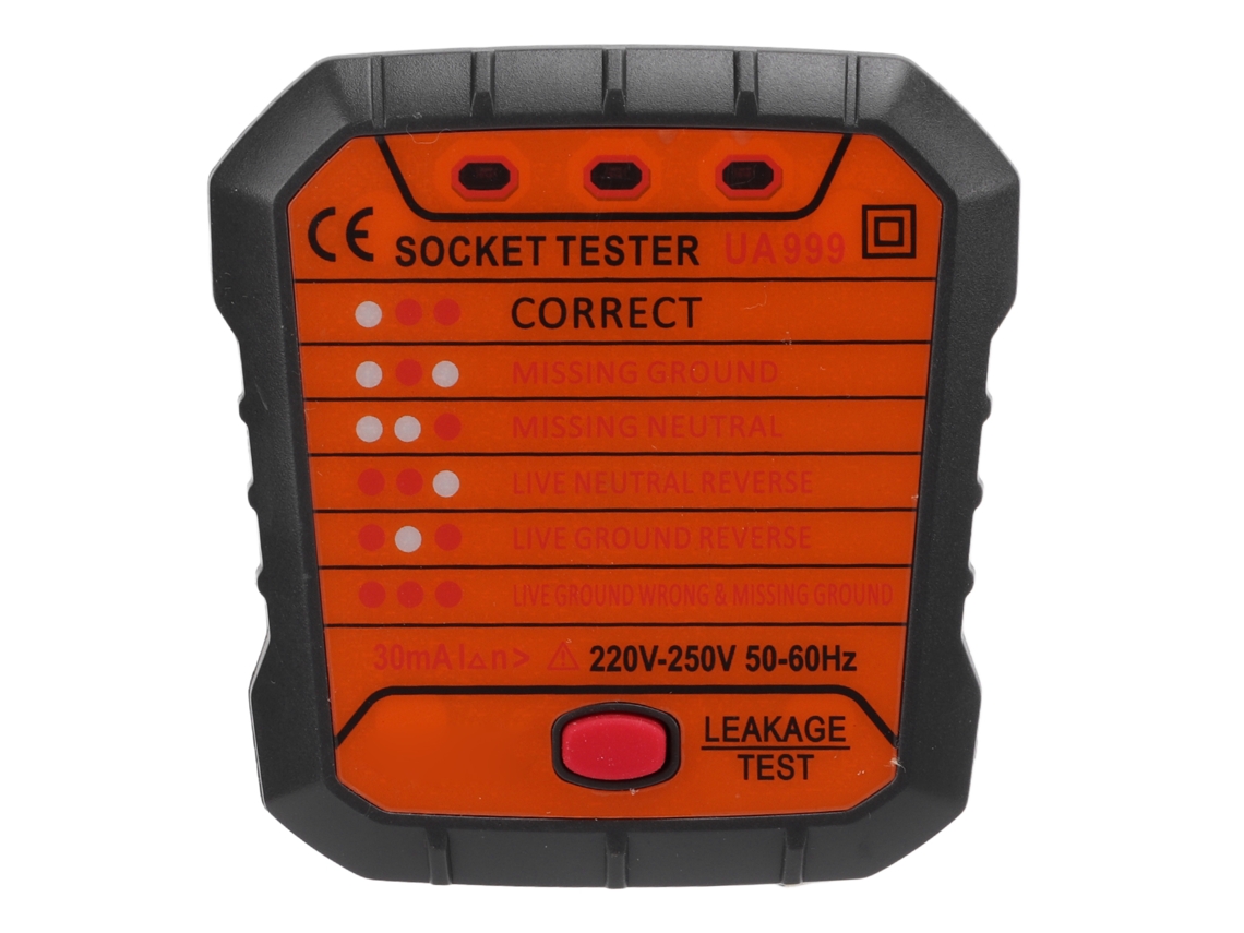 Comprobador De Enchufes Multifuncional, Herramienta Para Verificar Fallas Eléctricas, Enchufe Para Mantenimiento Eléctrico De Oficina Ue (220v~250v)