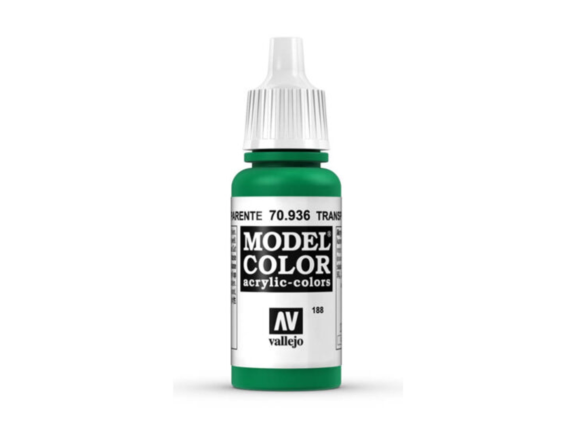 Pintura Acrílica Mate 17 Ml ACRYLICOS VALLEJO 936 Verde Transparente