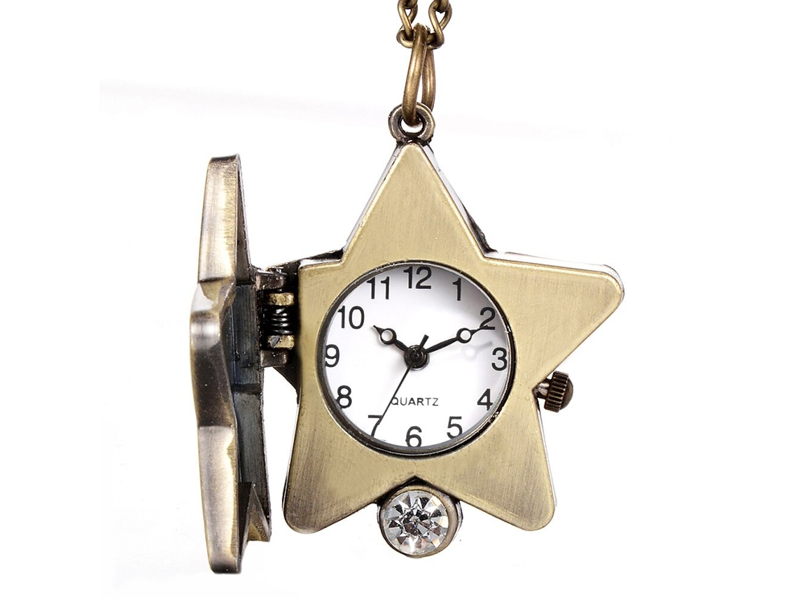 Reloj De Bolsillo De Cuarzo De Aleación, Diseño Sencillo, Regalo Especial - Lucky Star