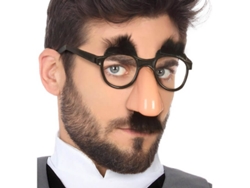 DISFRAZZES Gafas Nariz, Bigote y Cejas