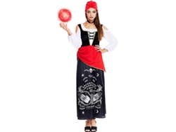 Disfraz de Pitonisa con turbante rojo para mujer