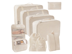 Organizador Cubos Empacar Maletas NEVEANCE Beige (33x25x4cm)