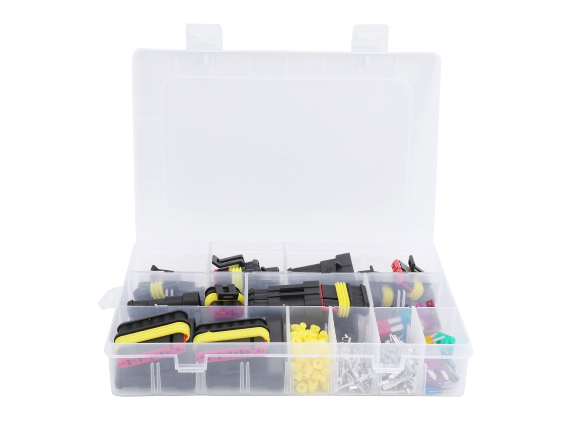 Conector De Cable Impermeable Para Coche Con Fusibles 216 Piezas Accesorios Sellados