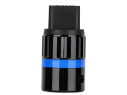 Conector Plug Fêmea Iec F124r Cobre Puro 20a Com Platina De Ródio Para Cabo De Áudio Hifi Diy