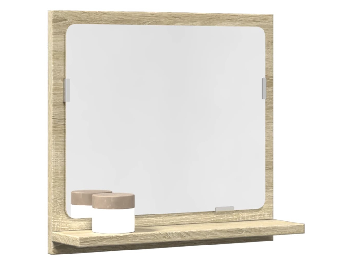 Mueble de baño con espejo en madera de roble Sonoma WSD21099 Lovely Home