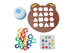 Juego De Emparejar Formas Geométricas Con Semáforo: Juguete Educativo Sensorial Para Niños De 1 A 8 Años.