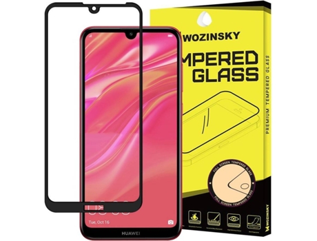 Protector Cristal Templado Huawei Y6 Pro Lmobile Full Cover Negro