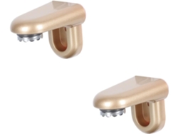 Estante magnético de pared para baño (2 unidades), de metal, con reverso adhesivo, de acero inoxidable, diseño Slowmoose