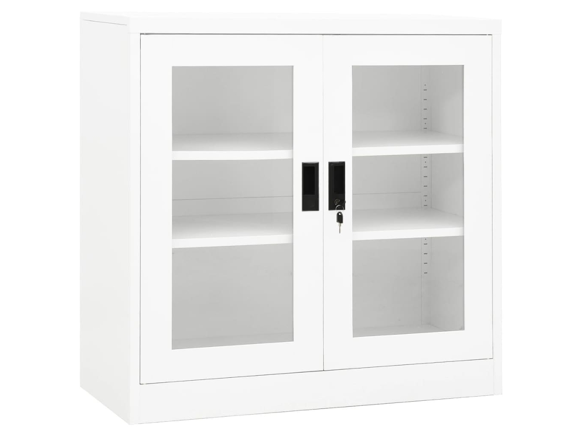 Armario de oficina VIDAXL Blanco Acero (90x40x90 cm)
