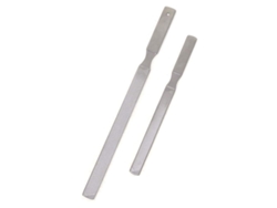 2 limas de uñas de acero inoxidable de doble cara para manicura y pedicura en salón o en casa.