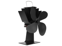 Ventilador silencioso para estufa de leña, 4 aspas