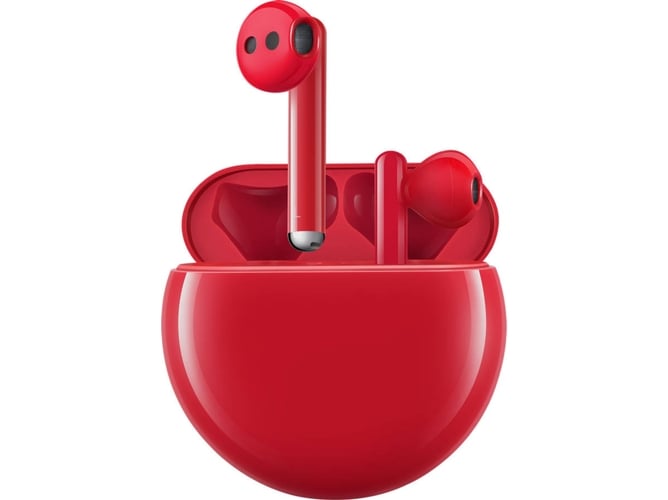 Auriculares Bluetooth True Wireless HUAWEI Freebuds 3 (In Ear - Micrófono - Noise Cancelling - Rojo)