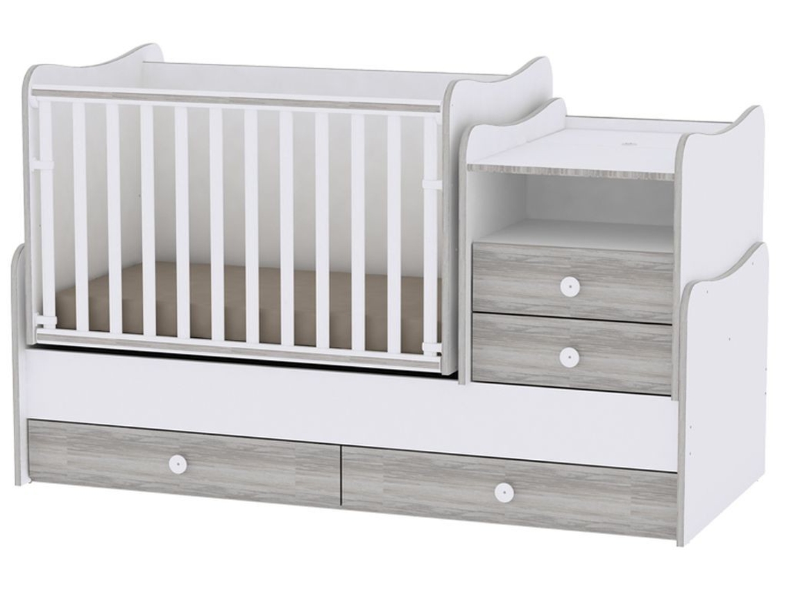 Cuna Convertible 3 en 1 COMBO de LORELLI white