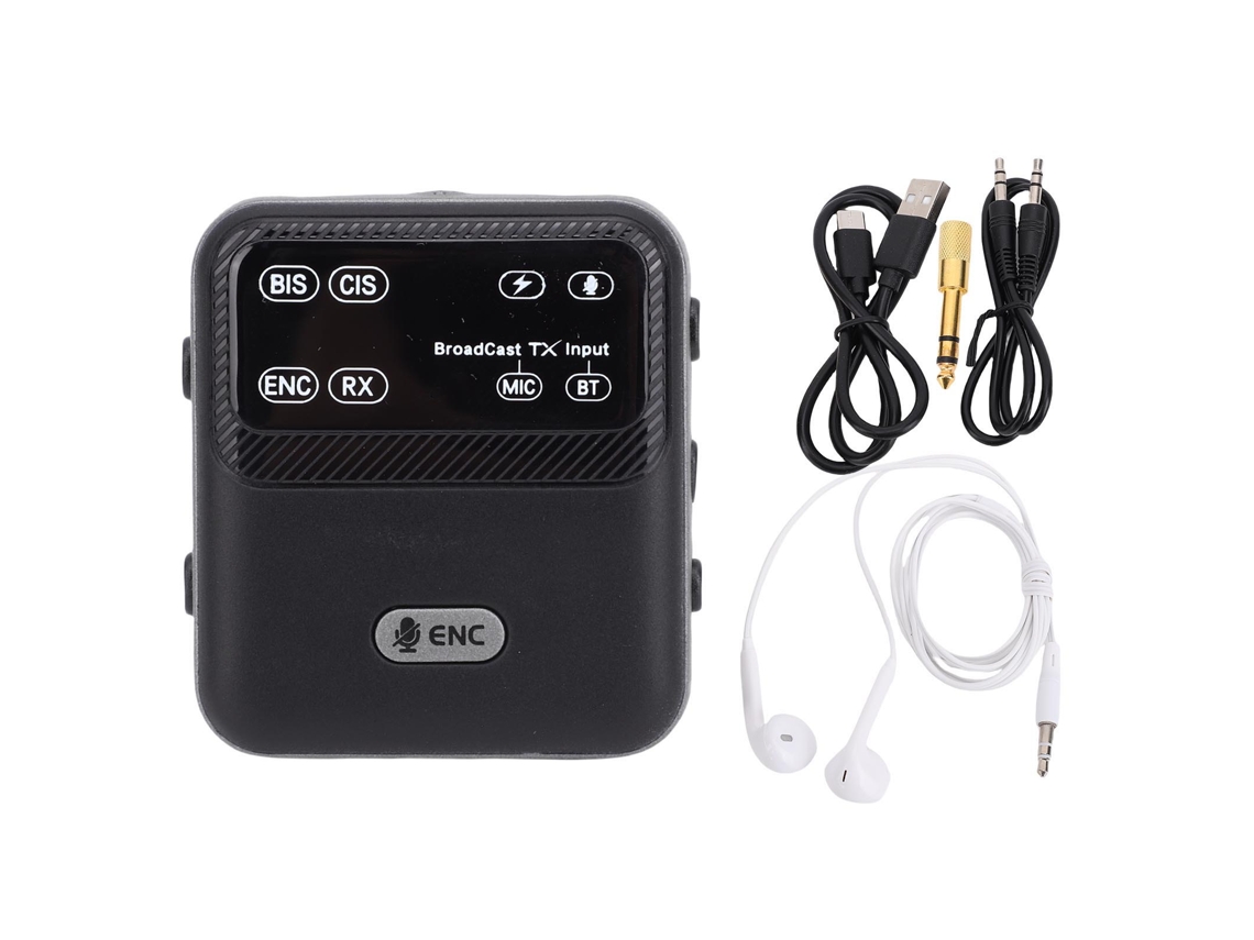 Transceptor 2 En 1 Bluetooth 6.0 Con Transmisión Enc Para Clases Y Visitas Guiadas 3.5mm