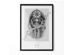 Marco de espejo decorativo (50x70 cm - Negro)