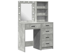 Mesa De Tocador | Mesa De Vestidor Con Cajón 2 Uds Gris 50 X 41 X 135 Cm