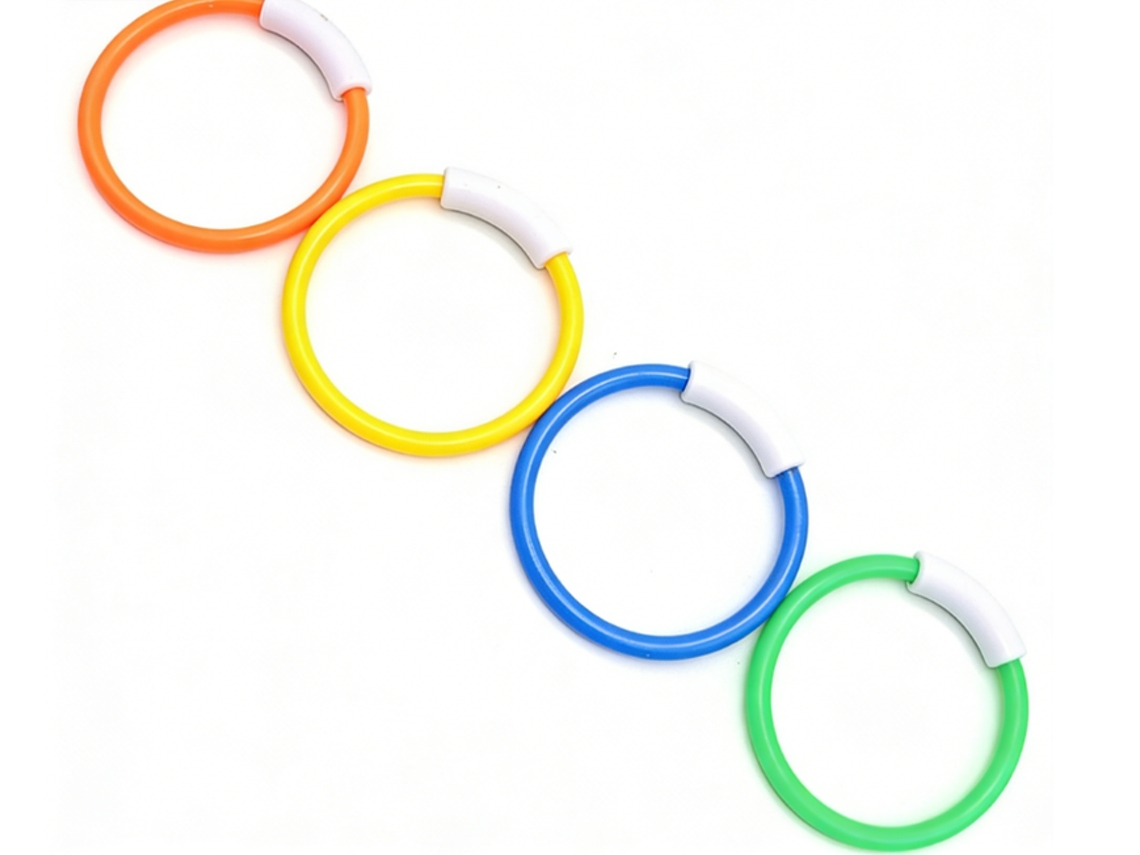 Juguetes De Natación Coloridos Para Entrenamiento Subacuático, Aros De Buceo Que Se Hunden Y Se Lanzan, Ideales Para Niños En Verano.