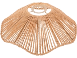 Pantalla De Lámpara De Mesa Sencilla Con Diseño Simple, Estilo Retro, Tejida A Mano Con Cuerda.