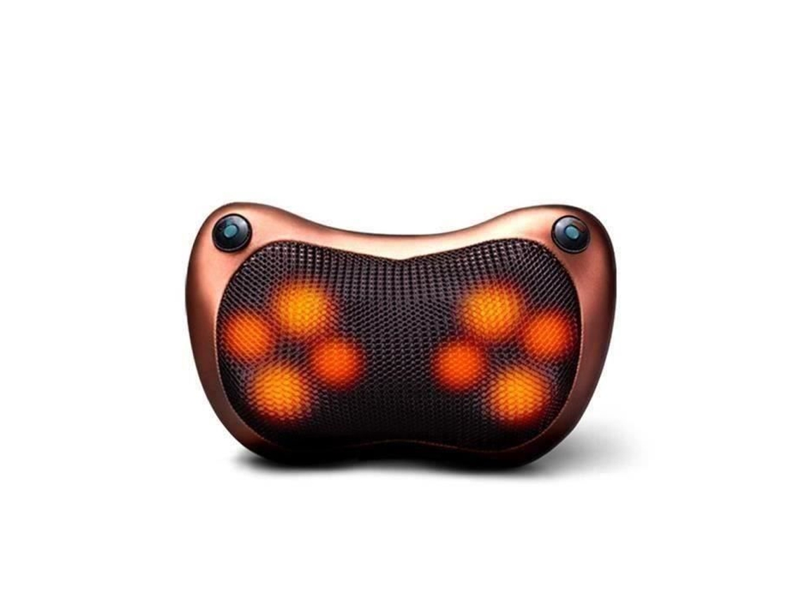 Cojín de masaje AA Shiatsu, cojín masajeador con función de calefacción para cuello, espalda, Lumbar, versión para el hogar y el coche